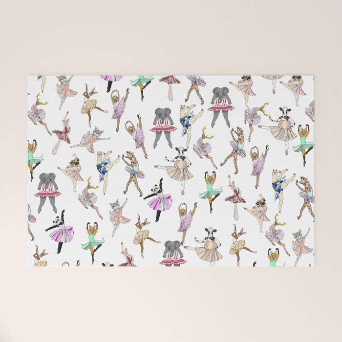 Animal Ballerinas Welcome Mat Gallery Image 1