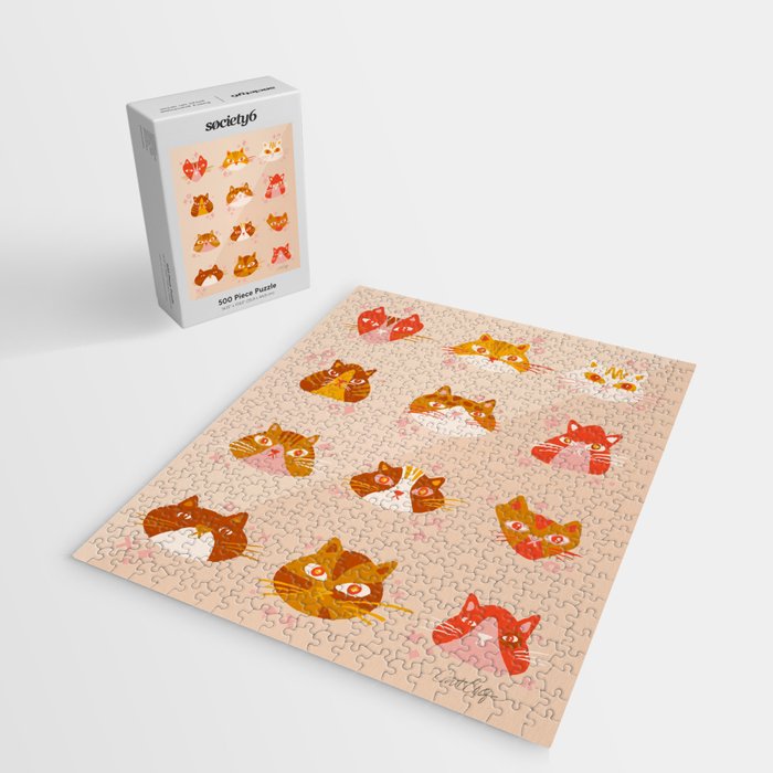 Cat Faces Collection - Retro Jigsaw Puzzle Gallery Image 2
