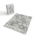 Vintage Los Angeles California Travel Stamp Pattern Jigsaw Puzzle Gallery Image 2