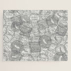 Vintage Los Angeles California Travel Stamp Pattern Jigsaw Puzzle Gallery Image 1