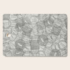 Vintage Los Angeles California Travel Stamp Pattern Cutting Board Gallery Image 1