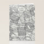 Vintage Los Angeles California Travel Stamp Pattern Stationery Card Gallery Image 2