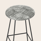 Vintage Los Angeles California Travel Stamp Pattern Stool Gallery Image 2