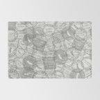Vintage Los Angeles California Travel Stamp Pattern Rug Gallery Image 2