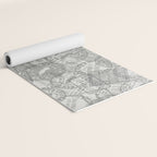 Vintage Los Angeles California Travel Stamp Pattern Yoga Mat Gallery Image 2