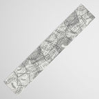 Vintage Los Angeles California Travel Stamp Pattern Table Runner Gallery Image 3