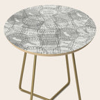 Vintage Los Angeles California Travel Stamp Pattern Side Table Gallery Image 2
