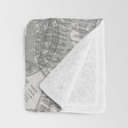 Vintage Los Angeles California Travel Stamp Pattern Throw Blanket Gallery Image 3