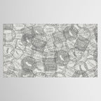 Vintage Los Angeles California Travel Stamp Pattern Tablecloth Gallery Image 2