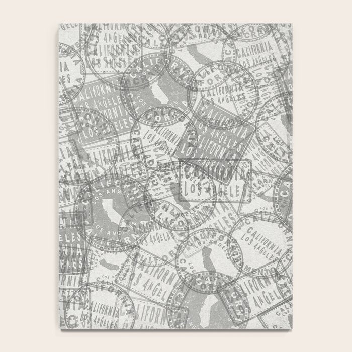 Vintage Los Angeles California Travel Stamp Pattern Notebook Gallery Image 4