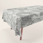 Vintage Los Angeles California Travel Stamp Pattern Tablecloth Gallery Image 1