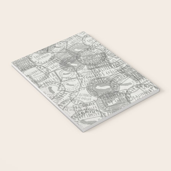 Vintage Los Angeles California Travel Stamp Pattern Notebook Gallery Image 3