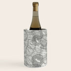 Vintage Los Angeles California Travel Stamp Pattern Wine Chiller Gallery Image 2