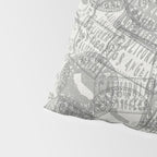 Vintage Los Angeles California Travel Stamp Pattern Pillow Sham Gallery Image 4