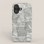 Vintage Los Angeles California Travel Stamp Pattern iPhone Case Gallery Image 1