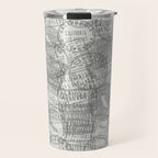 Vintage Los Angeles California Travel Stamp Pattern Travel Mug Gallery Image 1