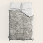 Vintage Los Angeles California Travel Stamp Pattern Duvet Cover Gallery Image 6