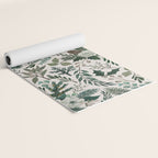 Winter Floral Pattern Yoga Mat Gallery Image 2