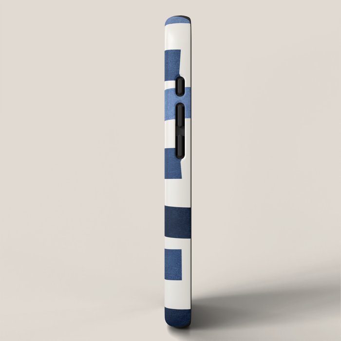Blue shades Mid-century modern style iPhone Case Gallery Image 2
