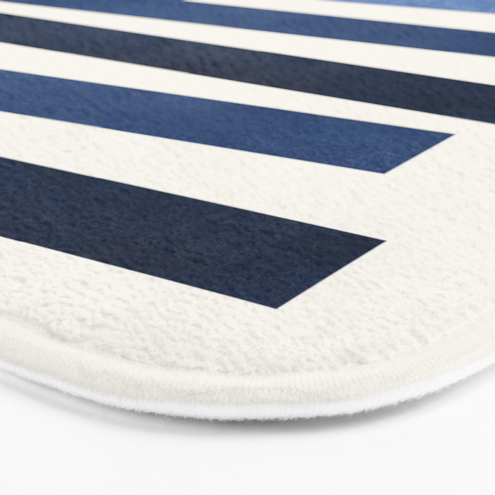 Blue shades Mid-century modern style Bath Mat Gallery Image 3