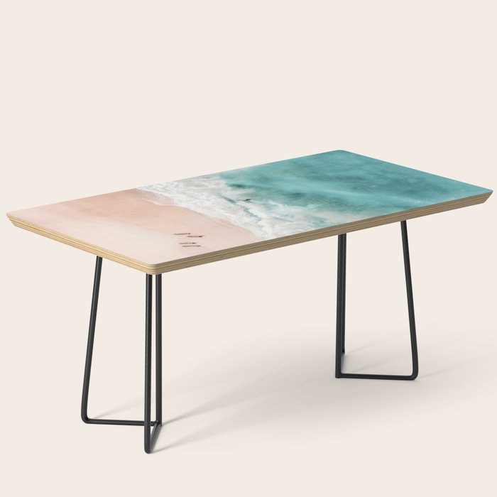 Pink Sand Beach Print Coffee Table Gallery Image 1