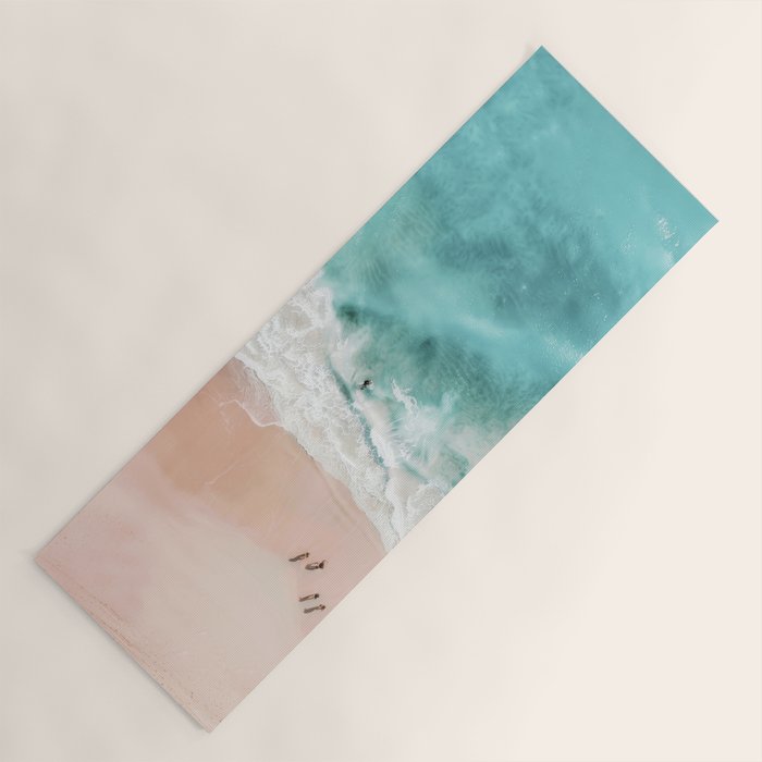 Pink Sand Beach Print Yoga Mat Gallery Image 1