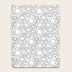 Fun black and white cartoon doodle art pattern Notebook Gallery Image 4