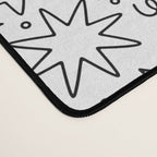 Fun black and white cartoon doodle art pattern Desk Mat Gallery Image 4