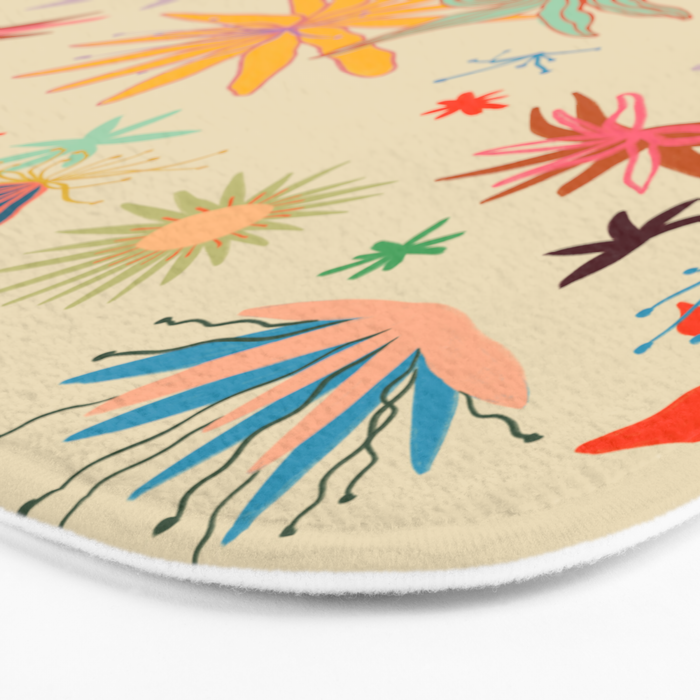 WEIRD FLOWERS Bath Mat Gallery Image 3