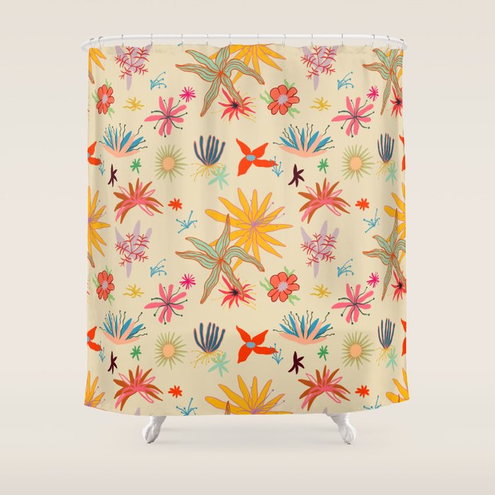 WEIRD FLOWERS Shower Curtain Gallery Image 1