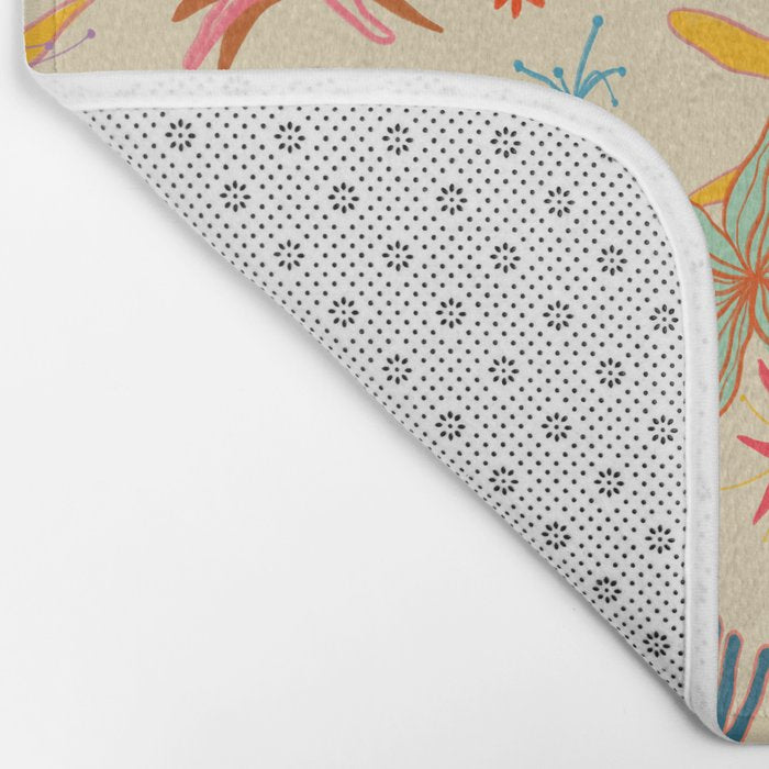 WEIRD FLOWERS Bath Mat Gallery Image 2