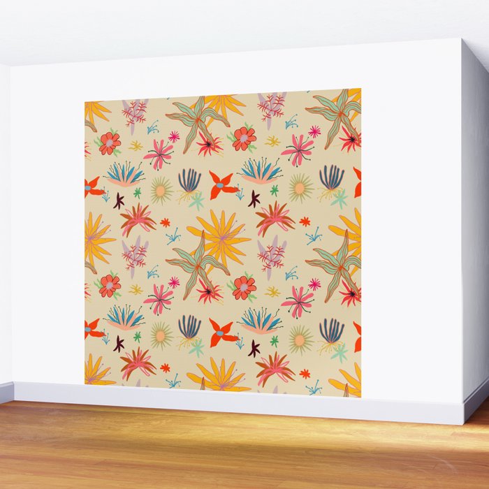WEIRD FLOWERS Wall Mural Gallery Image 2