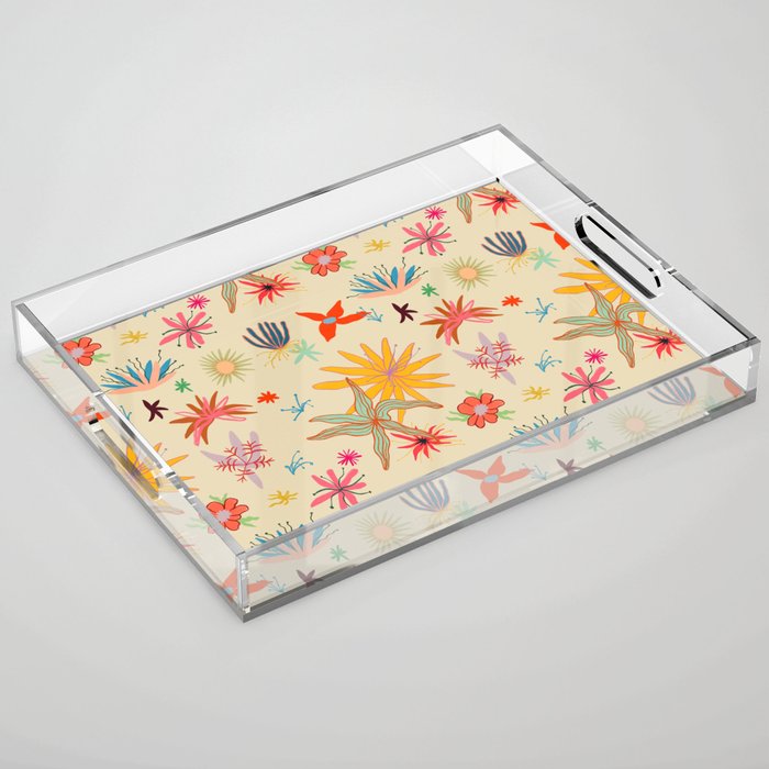 WEIRD FLOWERS Acrylic Tray Gallery Image 1
