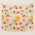 WEIRD FLOWERS Wall Tapestry Gallery Image 4