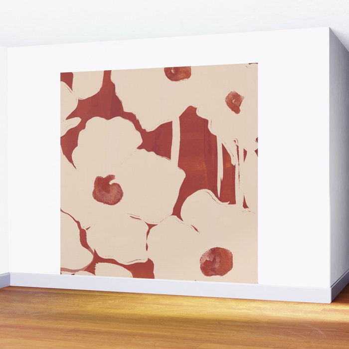 Abstract Flowers 6 Wall Mural Gallery Image 2