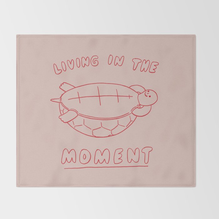 Living in the moment Throw Blanket Gallery Image 2