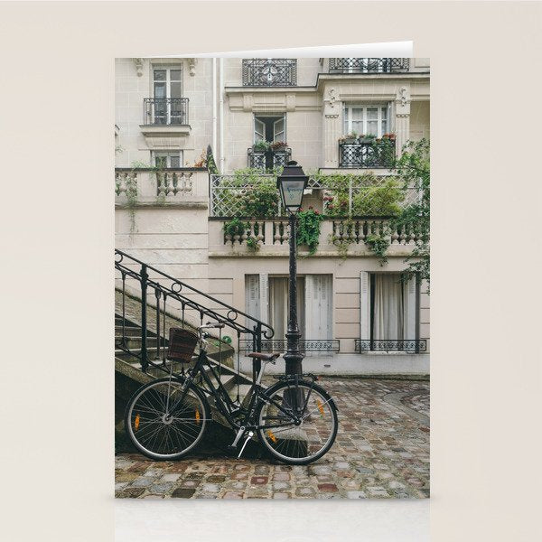 Montmartre, Paris, France, Bicycle Boulevard Stationery Card Gallery Image 1