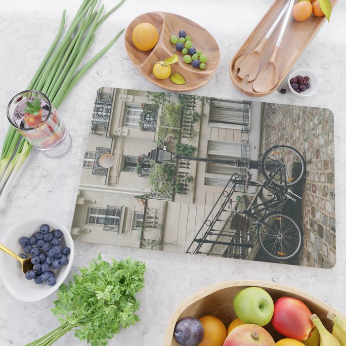 Montmartre, Paris, France, Bicycle Boulevard Cutting Board Gallery Image 2