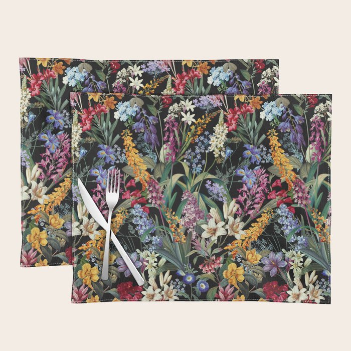 Isolated Blooms II Night Placemat Gallery Image 1