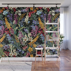 Isolated Blooms II Night Wall Mural Gallery Image 1
