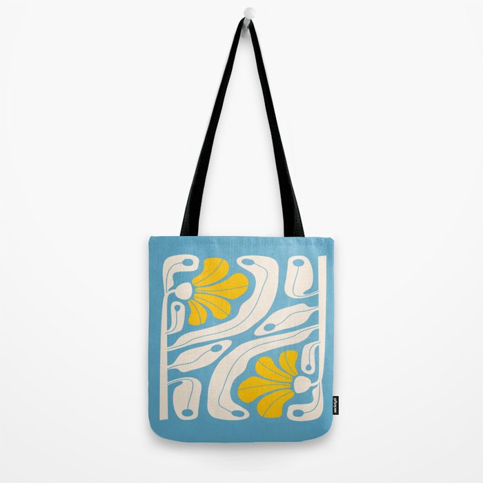 Iceberg & Golden Poppy: Les Fleurs | Flower Market Color Series 03 Tote Bag Gallery Image 2