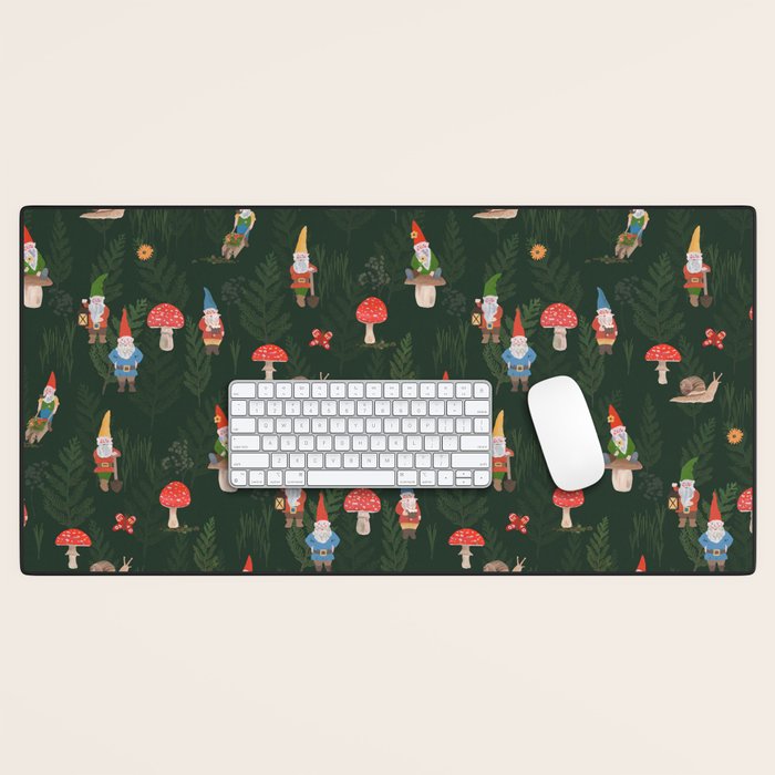 Woodland Gnomes Desk Mat Gallery Image 1