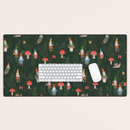 Woodland Gnomes Desk Mat Gallery Image 1
