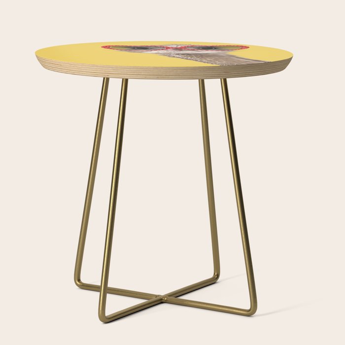 Fashion Hipster Ostrich in Yellow Side Table Gallery Image 1