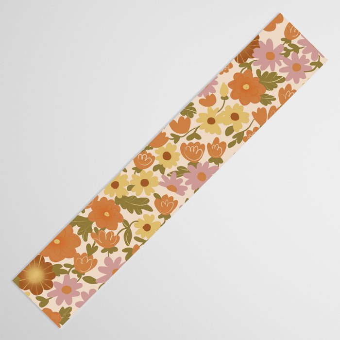 Retro garden pattern Table Runner Gallery Image 3