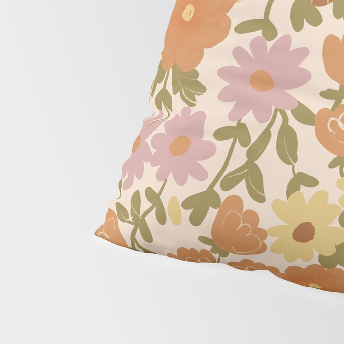 Retro garden pattern Pillow Sham Gallery Image 4