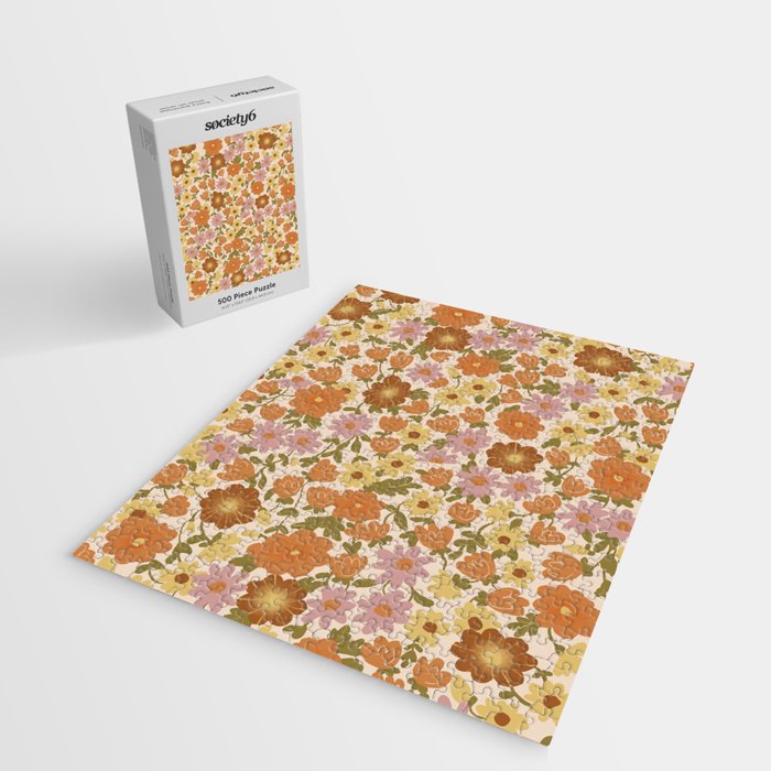 Retro garden pattern Jigsaw Puzzle Gallery Image 2
