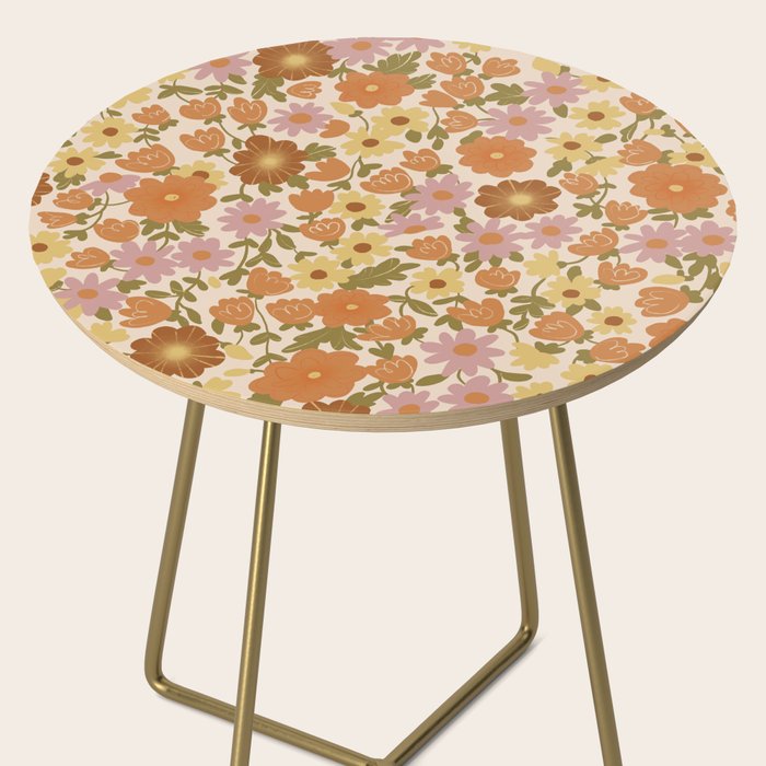 Retro garden pattern Side Table Gallery Image 2