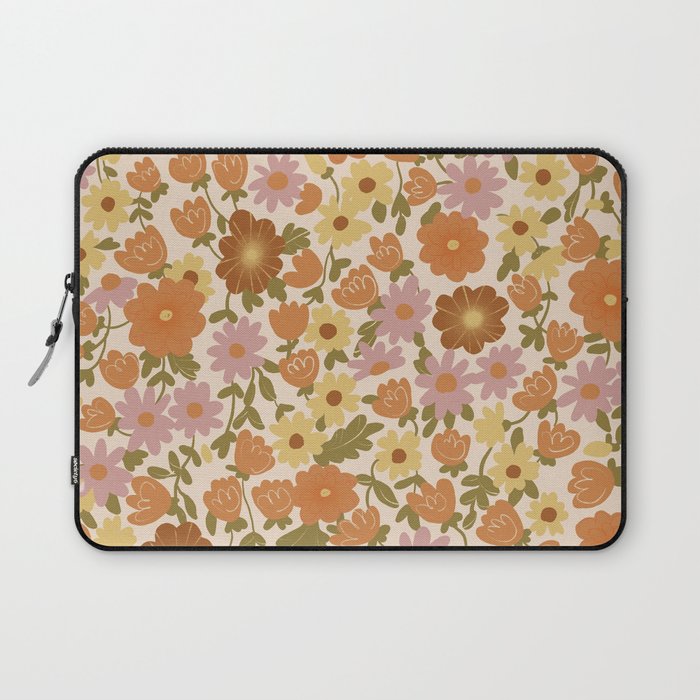 Retro garden pattern Laptop Sleeve Gallery Image 1