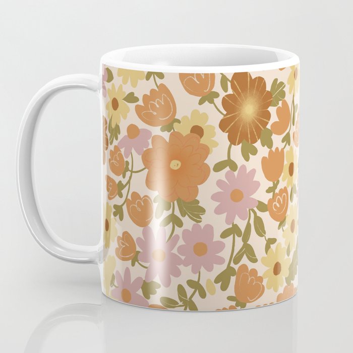 Retro garden pattern Coffee Mug Gallery Image 3